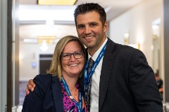 With Chad Waller, formerly at the NAIA and now UMKC Director of Athletic Communications.